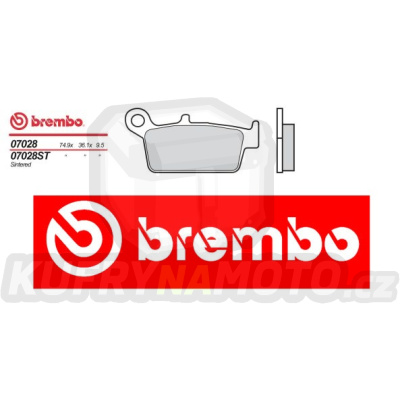 Brzdové destičky Brembo KYMCO HANBOY 90 r.v. Od 96 -  směs S T Přední