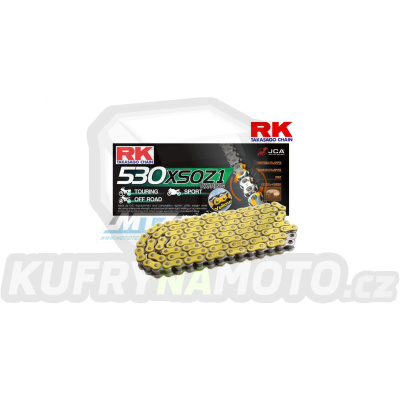 Řetěz RK 530 XSO (114čl) - těsněný/ x kroužkový (žlutý)