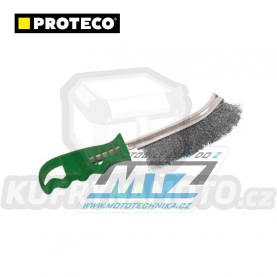 Kartáč drátěný ruční jednořadý - nerezový - Proteco