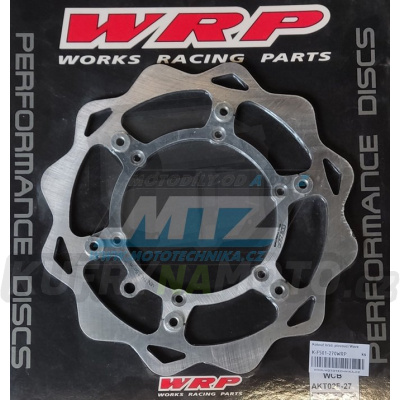 Kotouč brzdový PLOVOUCÍ - WRP Performance zubatý desing Wave (vnější průměr 270mm) - KTM SX+SXF+EXC+EXCF+EXCR+GS+MXC+LC4+SC+SMR+SXS+SXC+XC+XCF+XCW + Husaberg FE+FS+FX+FC+TE + Husqvarna FC+FE+TC+TE