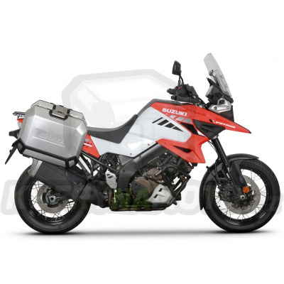 Kompletní sada bočních hliníkových kufrů SHAD TERRA 47L/47L, včetně montážní sady SHAD SUZUKI DL 1000 V-Strom/ DL 1050 V-Strom