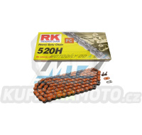 Řetěz RK 520 H (118čl) - netěsněný/ bezkroužkový (oranžový)