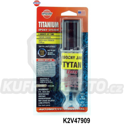 Lepidlo &quot;Tekutý kov&quot; TITANIUM EPOXY SYSTEM (obsah 25ml)