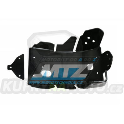 Kryt pod motor plastový DTC Engine Guard - Suzuki DRZ400E + DRZ400S + DRZ400SM / 00-22 - barva černá