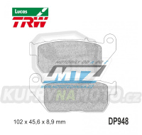 Destičky brzdové DP948-LUSV TRW Lucas MCB753SV - směs Sinter Road