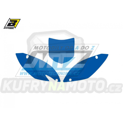 Polepy číslových tabulek (vystřižené) - Kawasaki KXF250 / 09-12 - barva modrá