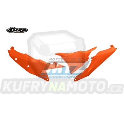 Bočnice + levý kryt air-boxu KTM SX+SXF / 23-25 + EXC+EXCF / 24-25 - barva oranžová