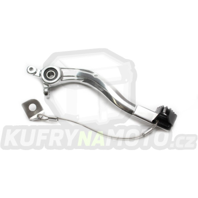 Brzdový pedál MOTION STUFF 83P-0881002 silver body, black steel fixed tip Steel Fixed Tip