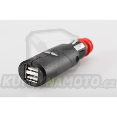 Zástrčka s vývodem 2 x USB 5V port univerzální SW Motech EMA.00.107.12200