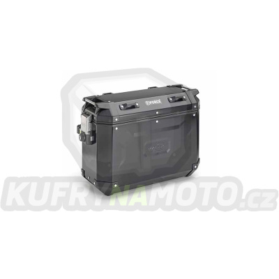 sada bočních kufrů K-FORCE - 37l, KAPPA (černý, hliník, 49,5x38,7x24,6 cm)