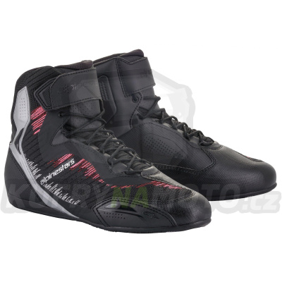 boty STELLA FASTER-3 RIDEKNIT, ALPINESTARS, dámské (černá/stříbrná/růžová)