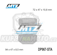 Destičky brzdové DP967-STA - směs Standard