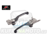 Sada výklopných páček ZETA PIVOT - ZETA ZE44-4101 - KTM SX+EXC (brzda Brembo 05-13 / spojka Brembo / 06-25) + Husqvarna TC250+TE250+TC449+TE449+TC511+TE511 + Sherco SE+SEF - černé