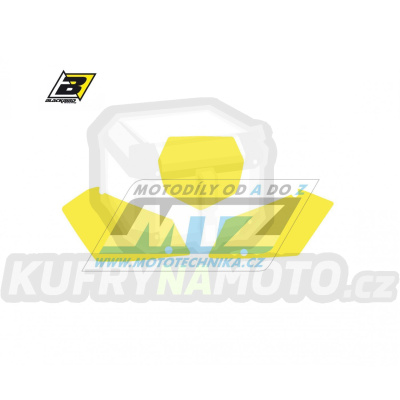 Polepy číslových tabulek (vystřižené) - Suzuki RMZ450 / 05-07 - barva žlutá