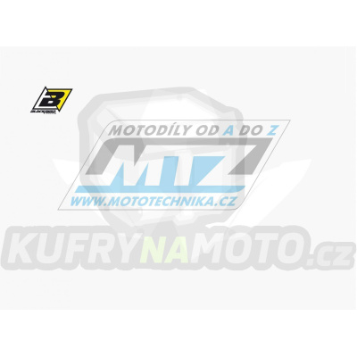 Polepy číslových tabulek (vystřižené) - KTM SX+SXF / 07-10 - barva bílá