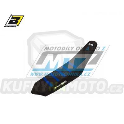 Potah sedla Sherco SE+SEF / 14-16 + SE50 / 15-25 - barva modro-černá - typ potahu ZEBRA