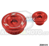 Zátky motoru - ZETA ZE89-1210 - Kawasaki KXF250 / 04-10 + Suzuki RMZ250 / 04-06 - červené