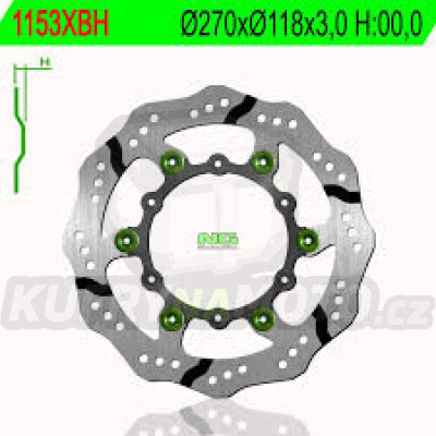 Brzdový kotouč moto NG 1153XBH