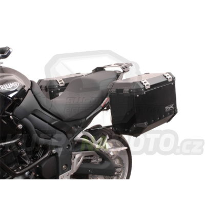 Sada TraX Adventure 45 a 37 černé boční kufry a nosič držák boční kufry SW Motech Triumph Tiger 1050 2006 - 2012 115NG KFT.11.605.50000/B-BC.16371