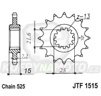 Řetězové kolečko JT JTF 1515-15 15 zubů