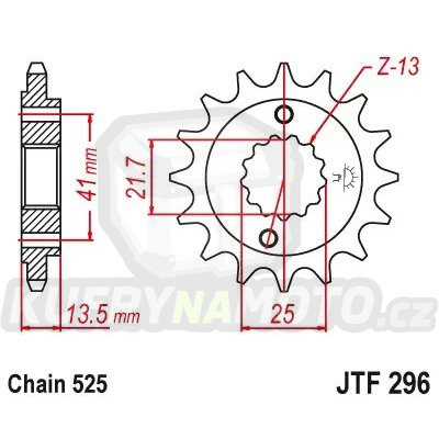 Řetězové kolečko JT JTF 296-15 15 zubů