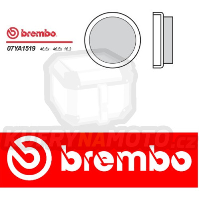 Brzdové destičky Brembo YAMAHA YFM N Moto 4 200 r.v. Od 85 - 89 Originál směs Zadní