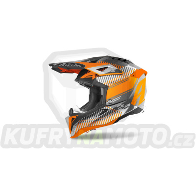 přilba AVIATOR 3.0 Wave, AIROH (oranžová/chrom) 2022