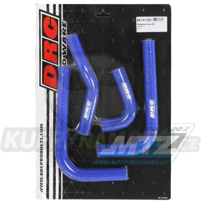Hadice chladiče DRC RADIATOR HOSE KIT - DRC D47-01-252 - Kawasaki KXF250 / 17-19 - modré (sada 4ks)