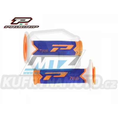 Rukojeti/Gripy Progrip 788 - Special Edition 284 - fluo oranžovo-modro-bílé (třívrstvé)