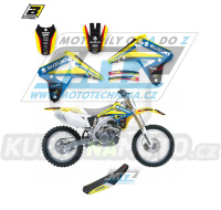 Polepy s potahem sedla (sada polepů a potah sedla Dream) - Suzuki RMZ450 / 05-07 - typ polepů Dream4