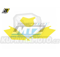 Polepy číslových tabulek (vystřižené) - GasGas EC125+EC250+EC300 + FSR450+FSR515 / 08-09 - barva žlutá
