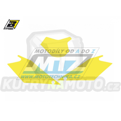 Polepy číslových tabulek (vystřižené) - GasGas EC125+EC250+EC300 + FSR450+FSR515 / 08-09 - barva žlutá