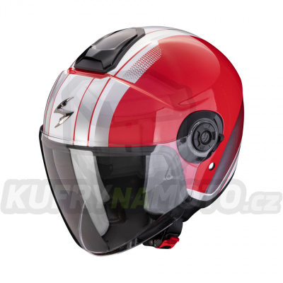 Moto přilba SCORPION EXO-CITY II VEL červeno/bílá