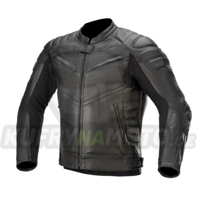 bunda SHIRO kolekce DIESEL JEANS, TECH-AIR kompatibilní, ALPINESTARS (černá)