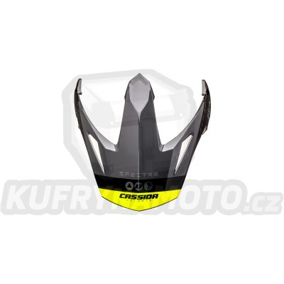 kšilt pro přilby Tour Spectre, CASSIDA (šedá/světle šedá/žlutá fluo/černá)