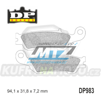 Destičky brzdové DP983 - DP BRAKES směs Premium Sinter OEM