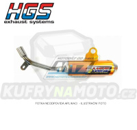 Koncovka (tlumič) výfuku HGS - KTM 50SX / 02-08 - stříbrná