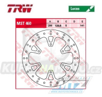 Kotouč brzdový TRW MST460 (290/120,8/6D) - Suzuki GW250 Inazuma / 13-17