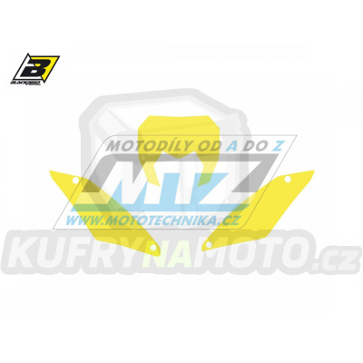 Polepy číslových tabulek (vystřižené) - Sherco SE-R+SEF-R / 17-23 - barva žlutá