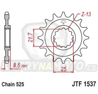 Řetězové kolečko JT JTF 1537-19 19 zubů