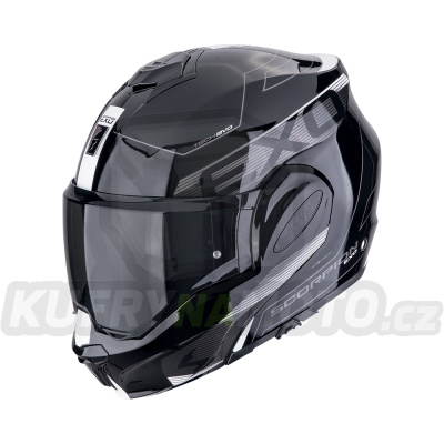 Moto přilba SCORPION EXO-TECH EVO TRAVELLER černo/bílá