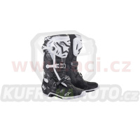 boty TECH 10, ALPINESTARS (černá/bílá) 2024