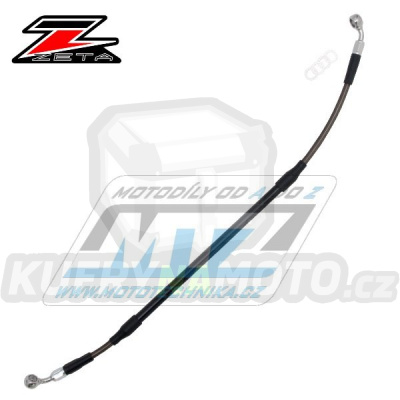 Hadice brzdová zadní Z-WHEEL BRAKE HOSE - ZETA W61-25021 - Suzuki RMZ250+RMZ450 + Kawasaki KXF250+KXF450 - černá
