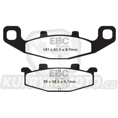 Brzdové destičky EBC FA129