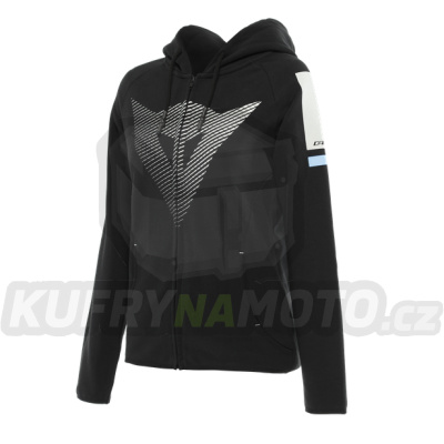 Dámská mikina DAINESE FADE LADY FULL ZIP HOODIE černo/šedo/světle modrá