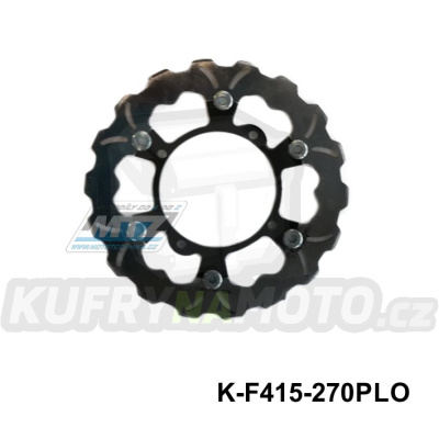 Kotouč brzdový PLOVOUCÍ - zubatý desing Wave (vnější průměr 270mm) - Suzuki RMZ250 / 19-24 + RMZ450 / 18-24