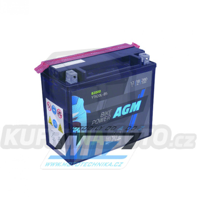 Baterie (akumulátor motocyklový) YTX20L-BS (12V-18Ah)