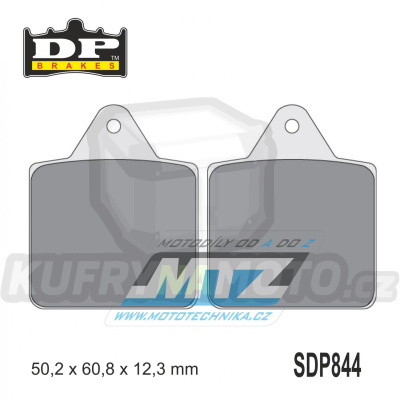 Destičky brzdové DP Brakes pro sněžné skútry - směs Premium Sinter H++