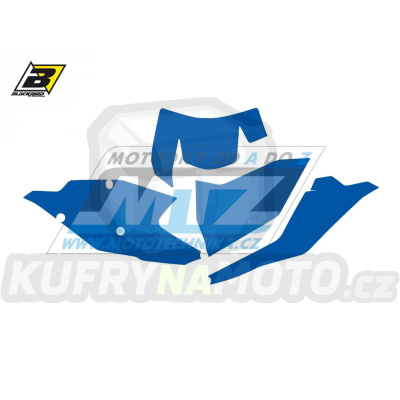 Polepy číslových tabulek (vystřižené) - KTM EXC / 17-19 - barva modrá