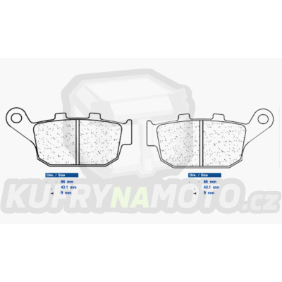 Brzdové destičky CL BRAKES 1250 RX3
